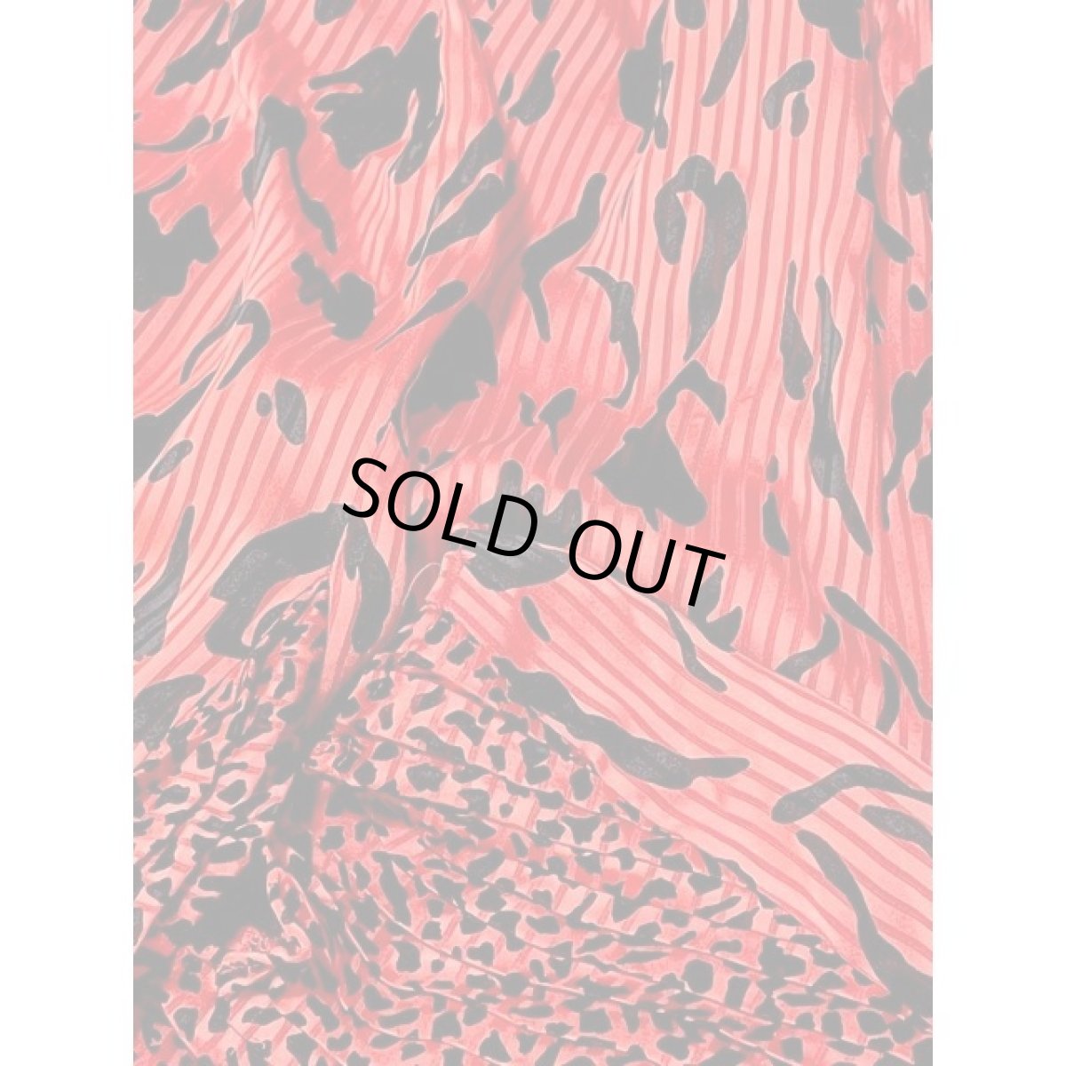 画像8: アート柄 プリーツ切り替え ウエストゴム アメリカ古着 ヴィンテージスカート  (8)