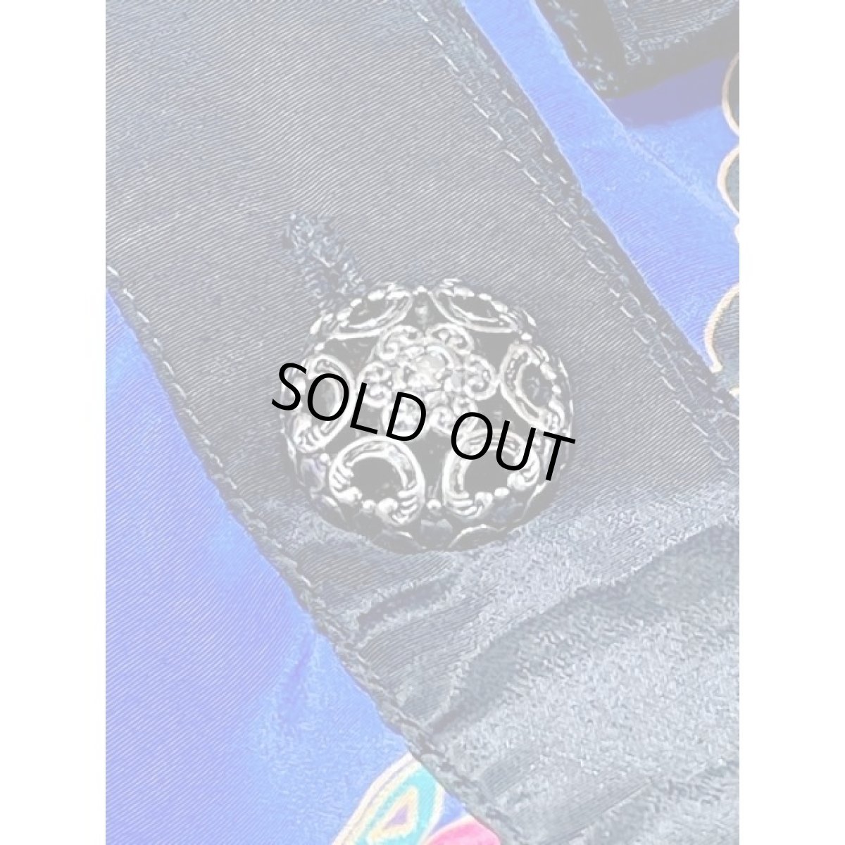 画像13: レトロサイケ オーバーサイズコーデにもおすすめ 花柄 大ぶりボタン アメリカ古着 長袖 シャツ ヴィンテージブラウス (13)