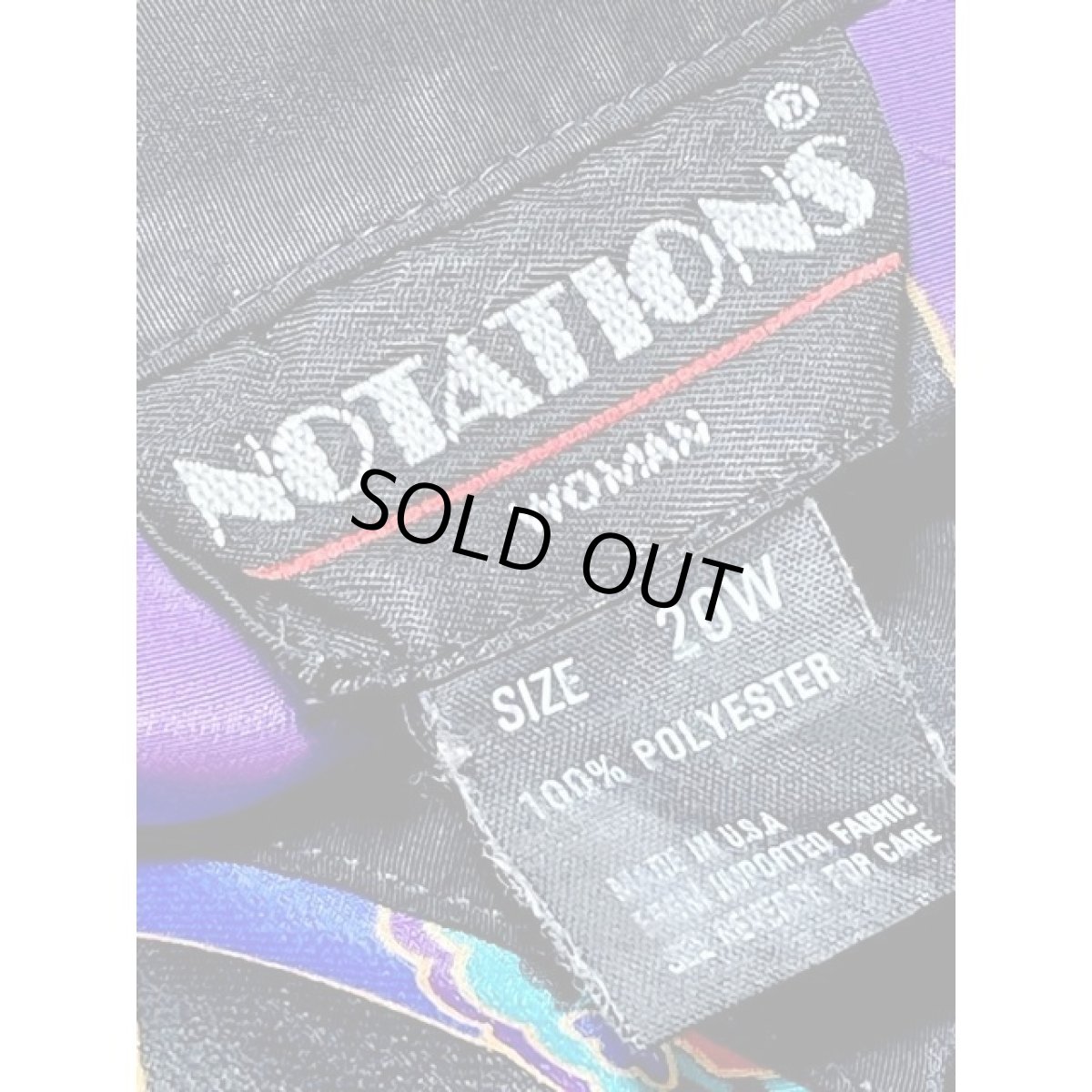 画像15: レトロサイケ オーバーサイズコーデにもおすすめ 花柄 大ぶりボタン アメリカ古着 長袖 シャツ ヴィンテージブラウス (15)