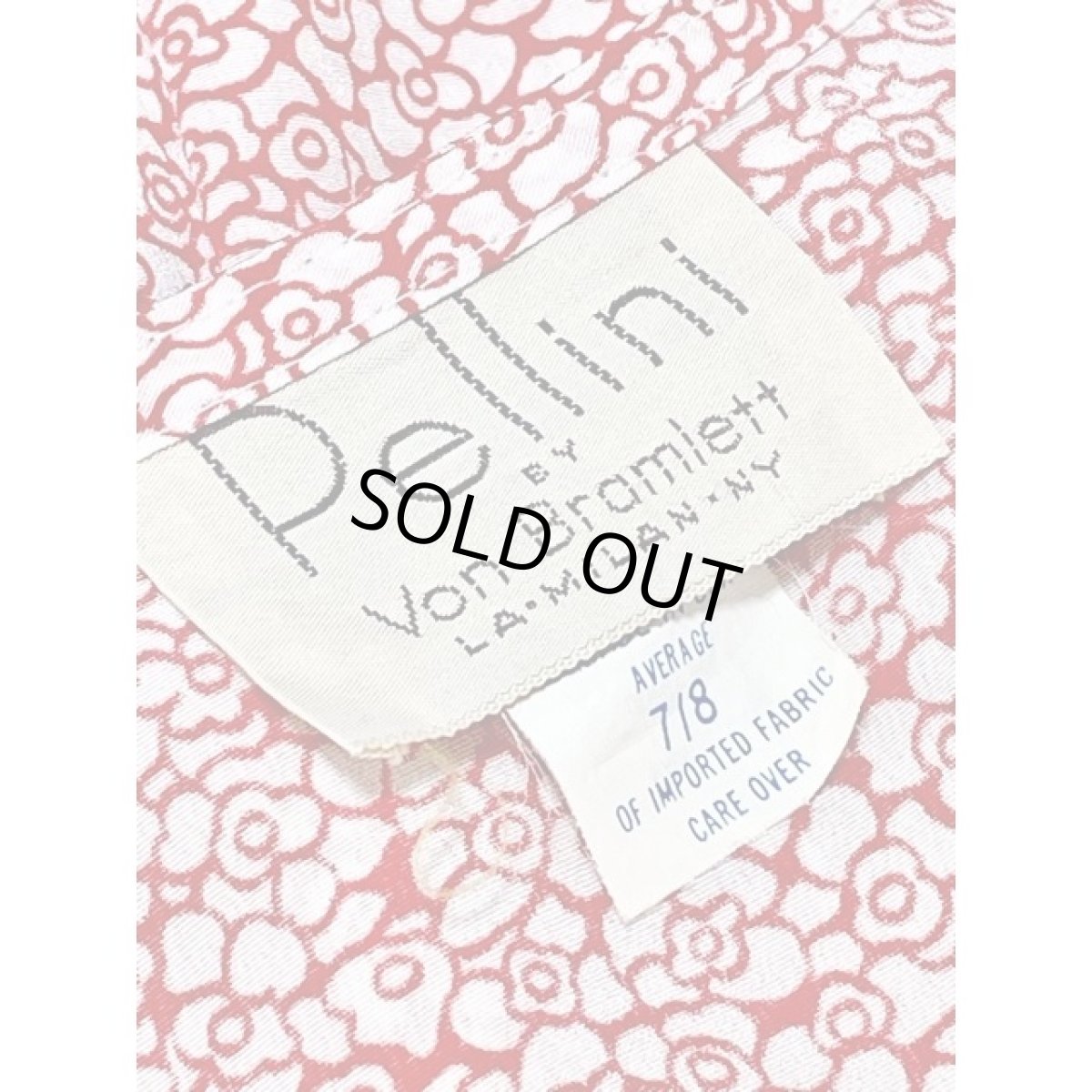 画像11: 小花柄 総柄 ウエストゴム レトロ アメリカ古着 ヴィンテージワンピース  (11)