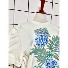 画像6: ボタニカル調 オフホワイト アメリカ古着 半袖 シャツ ヴィンテージTシャツ (6)