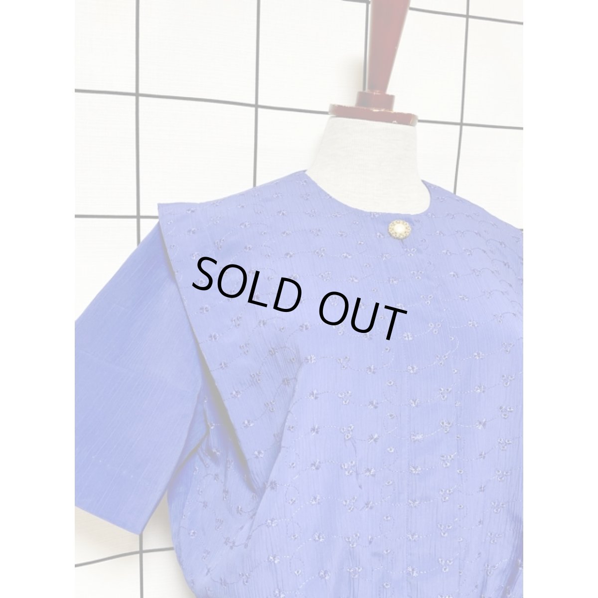 画像6: 刺繍 ウエストゴム レトロ アメリカ古着 ヴィンテージワンピース (6)