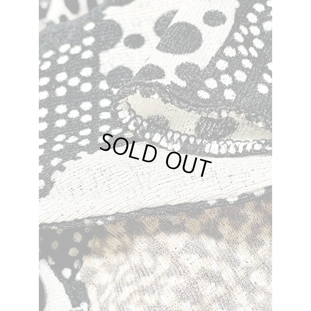 画像10: フランス古着 FRANCE マルチドット 長袖 レトロ シャツ ヴィンテージブラウス (10)