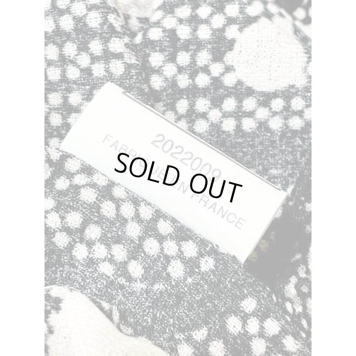 画像11: フランス古着 FRANCE マルチドット 長袖 レトロ シャツ ヴィンテージブラウス (11)