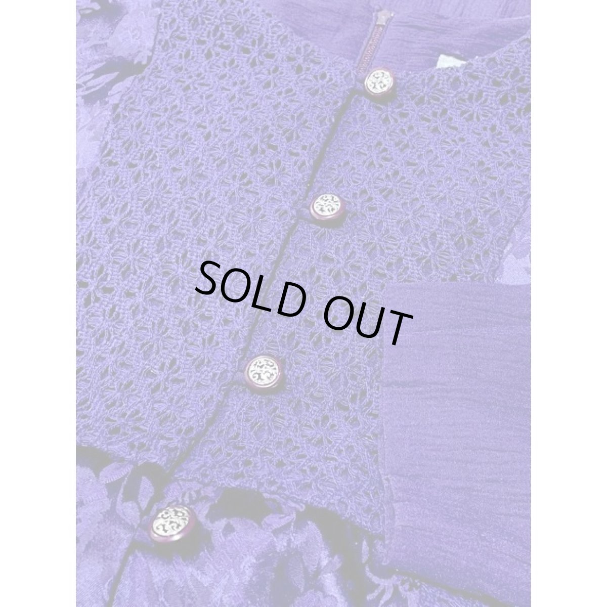 画像13: 花織り レイヤード風 Guatemala グアテマラ レトロ アメリカ古着 ヴィンテージワンピース (13)