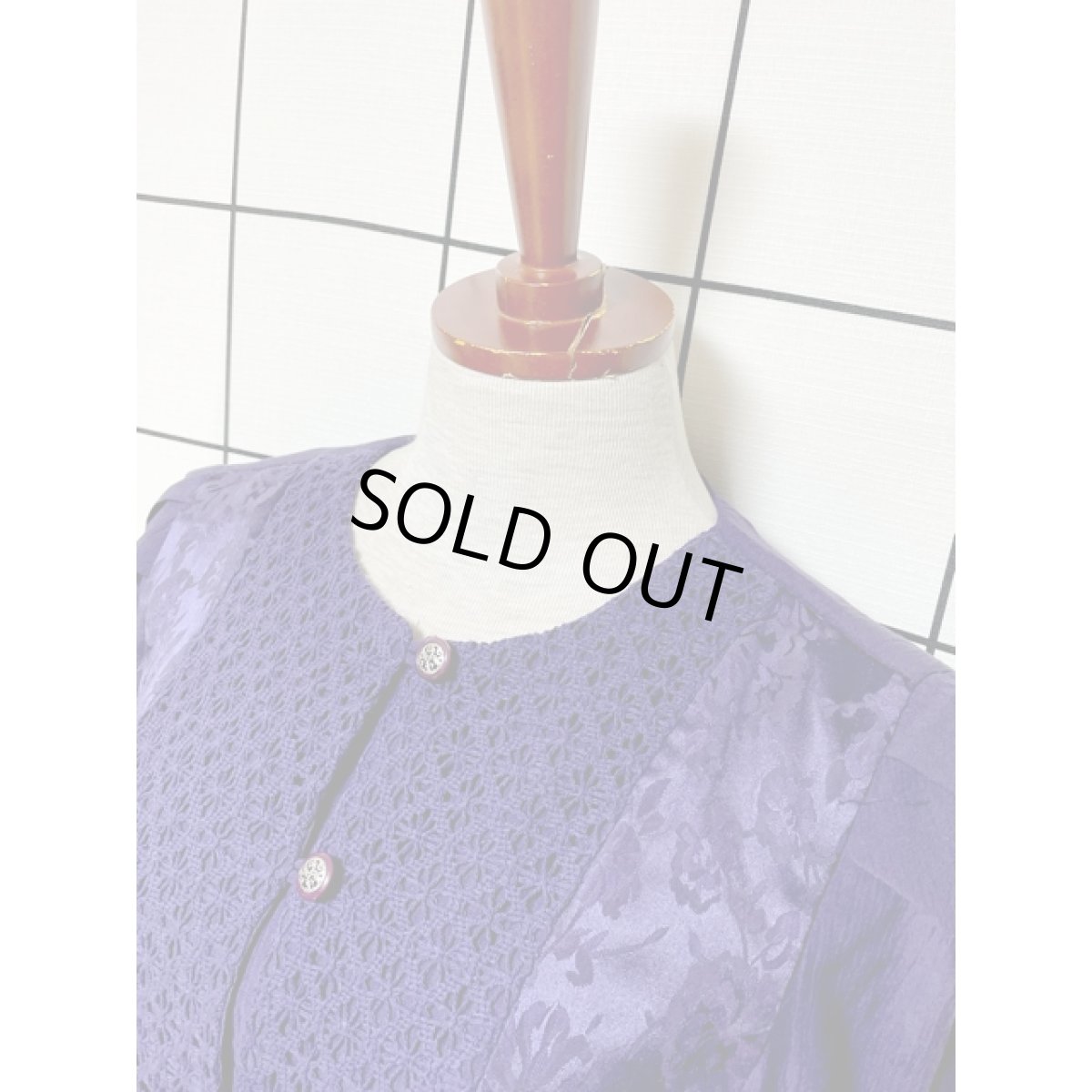 画像5: 花織り レイヤード風 Guatemala グアテマラ レトロ アメリカ古着 ヴィンテージワンピース (5)