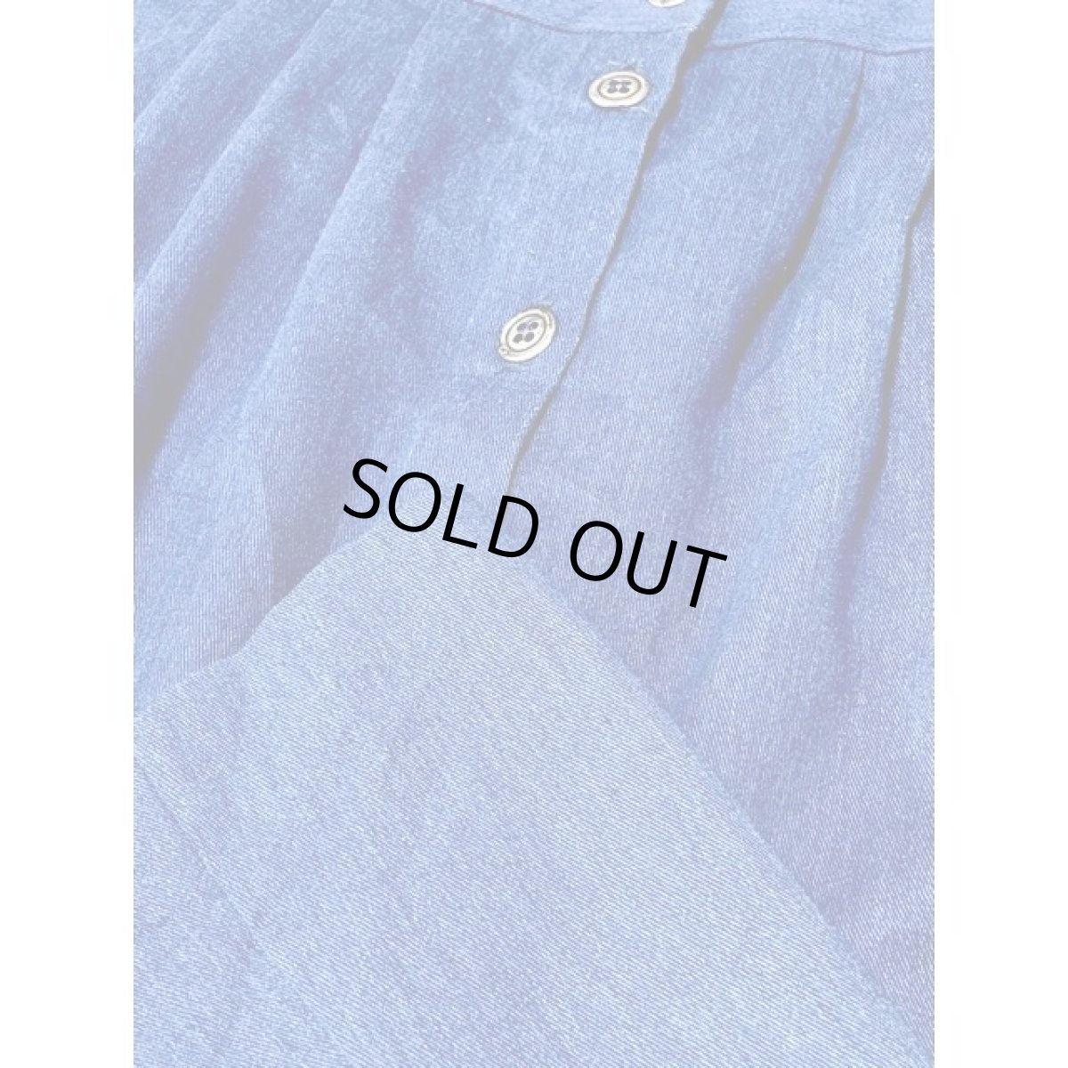 画像8: デニム 無地 前開き ウエストゴム レアメリカトロ アメリカ古着 ヴィンテージスカート (8)