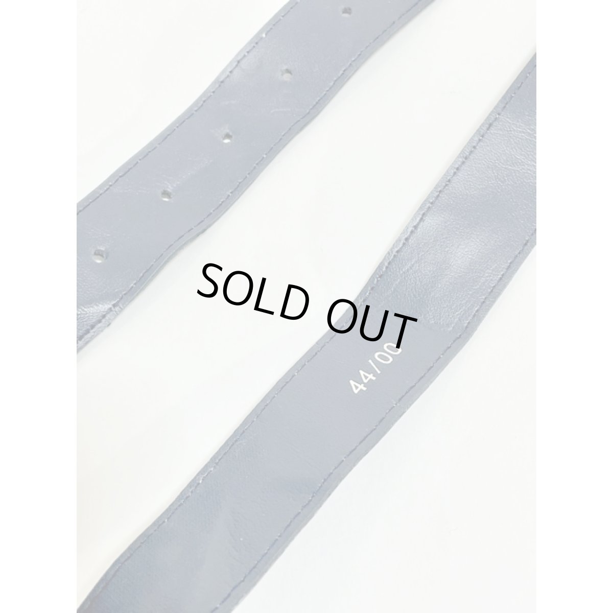 画像6: レトロアンティーク  フェイクレザー ネイビー ヴィンテージ 古着 ベルト (6)