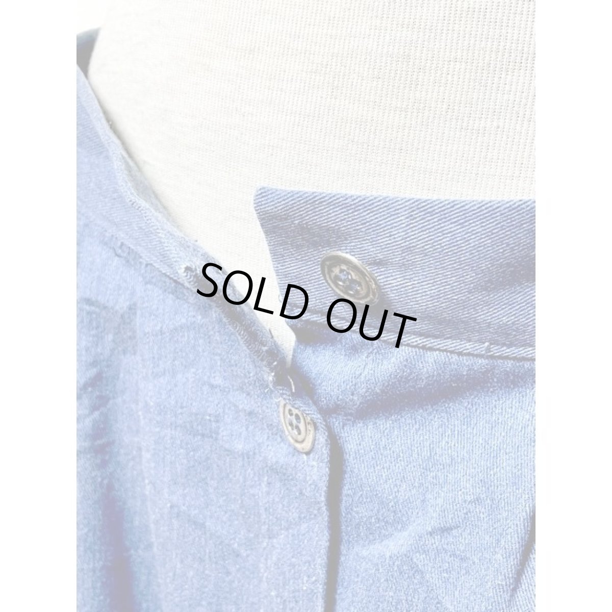 画像7: デニム 無地 前開き ウエストゴム レアメリカトロ アメリカ古着 ヴィンテージスカート (7)