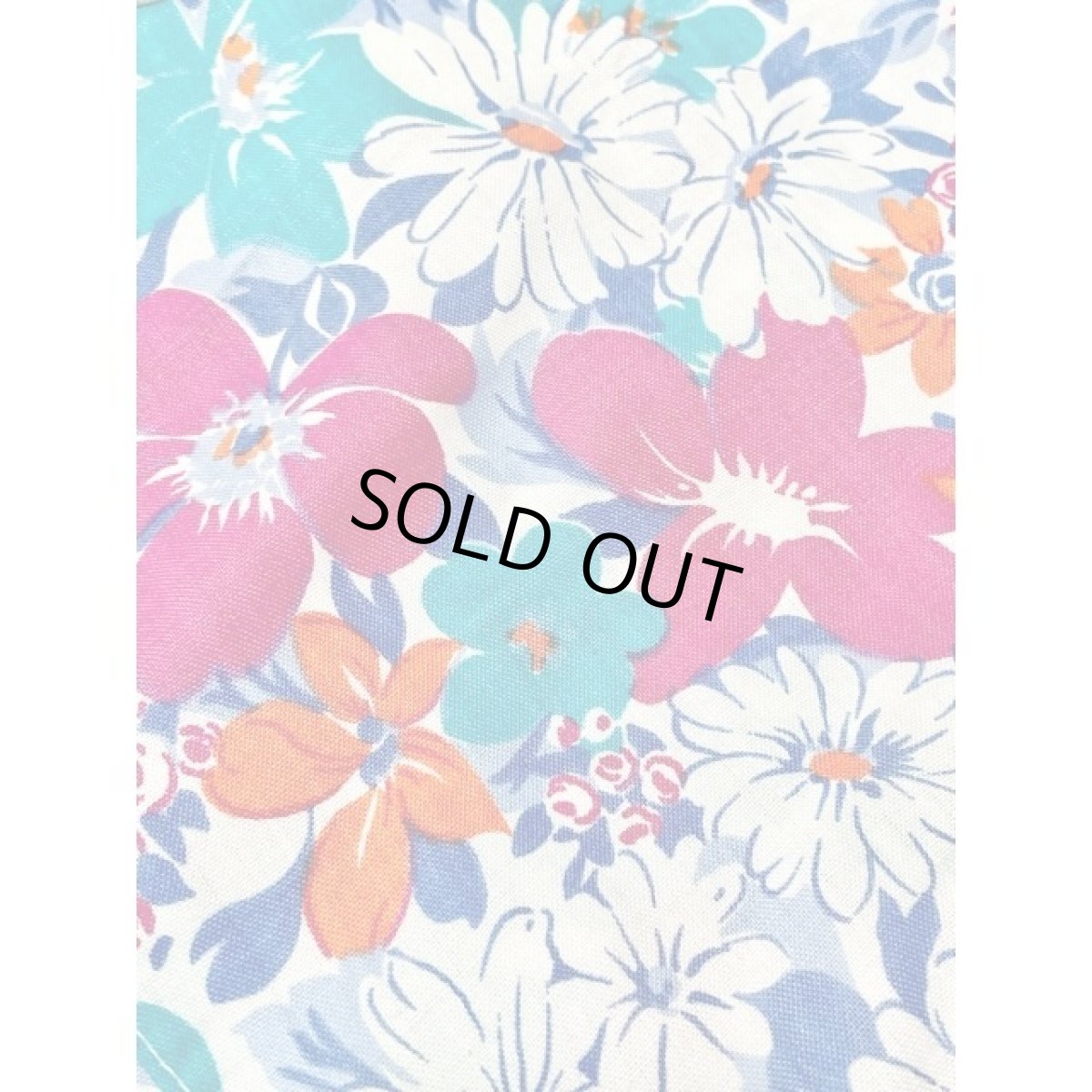 画像11: 総花柄 アート調 ウエストゴム レトロ アメリカ古着 ヴィンテージワンピース (11)