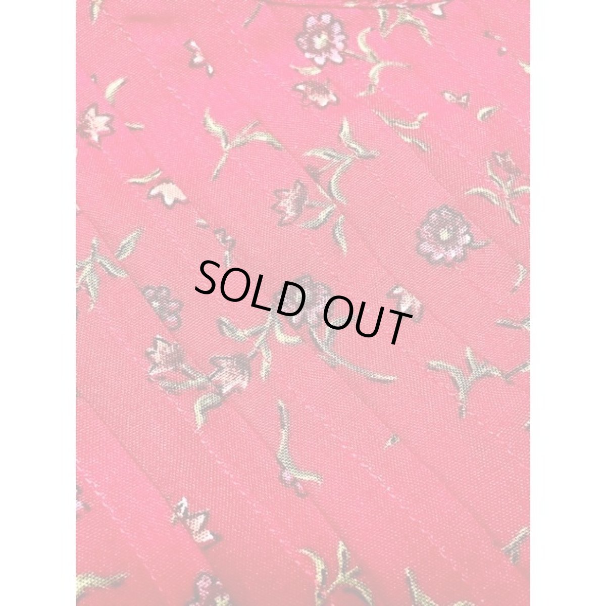 画像12: 花柄 タック レッド レトロ アメリカ古着 ヴィンテージワンピース (12)