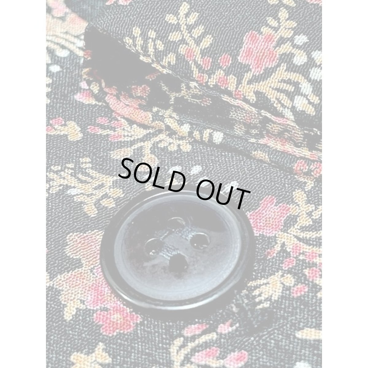 画像12: 花柄 ブラック ウエストゴム レトロ アメリカ古着 ヴィンテージワンピース  (12)