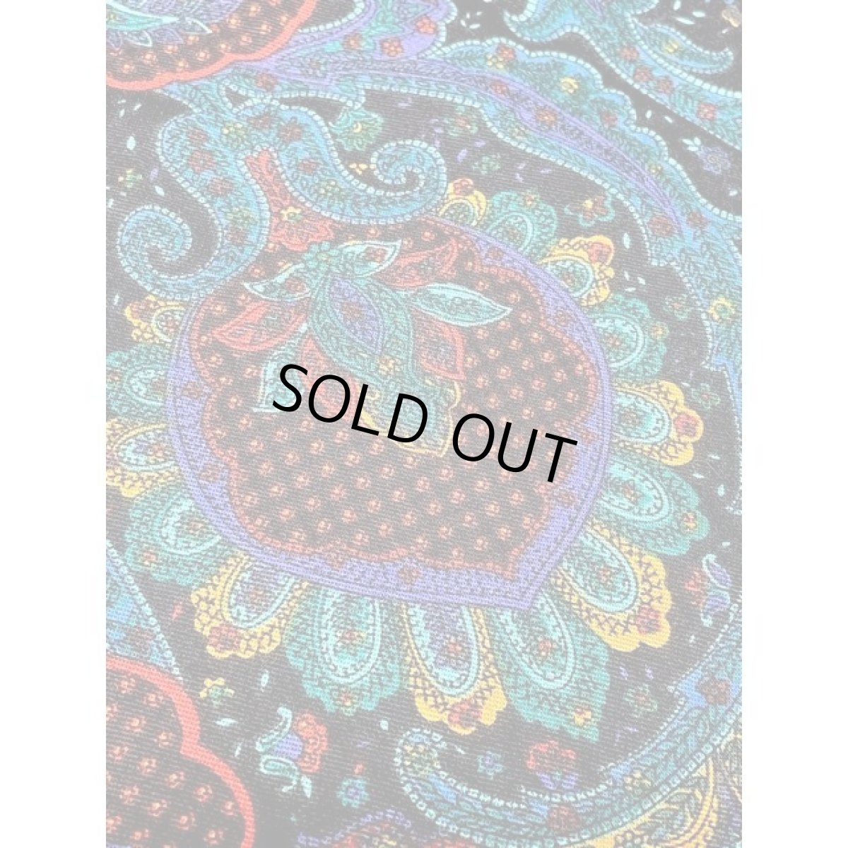 画像10: ペイズリーモチーフ サイケ ウエストゴム レトロ アメリカ古着 ヴィンテージスカート (10)