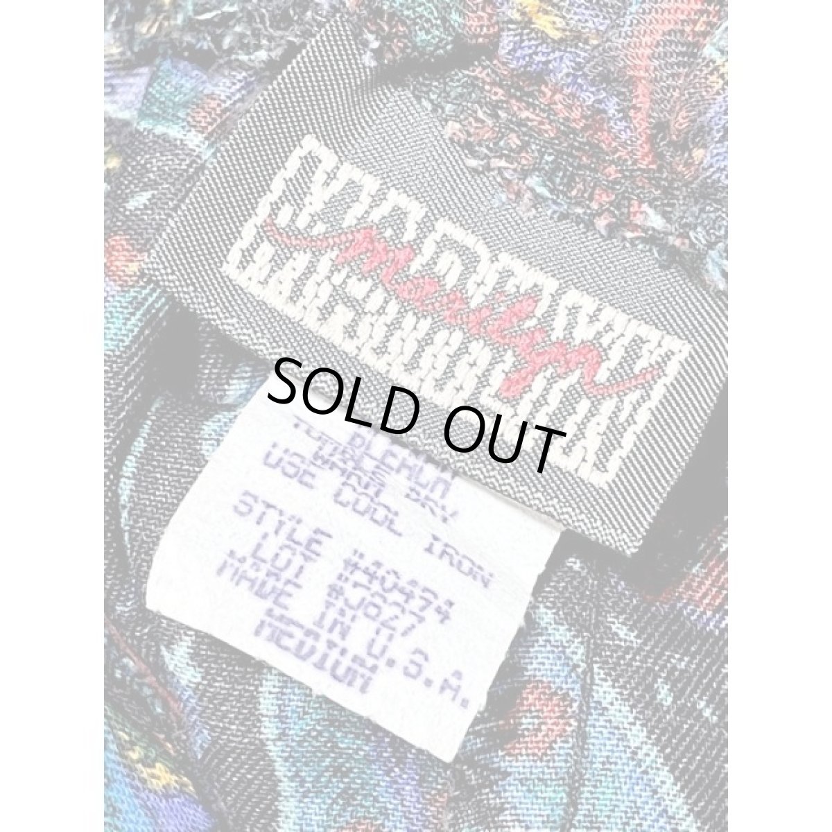 画像13: ペイズリーモチーフ サイケ ウエストゴム レトロ アメリカ古着 ヴィンテージスカート (13)