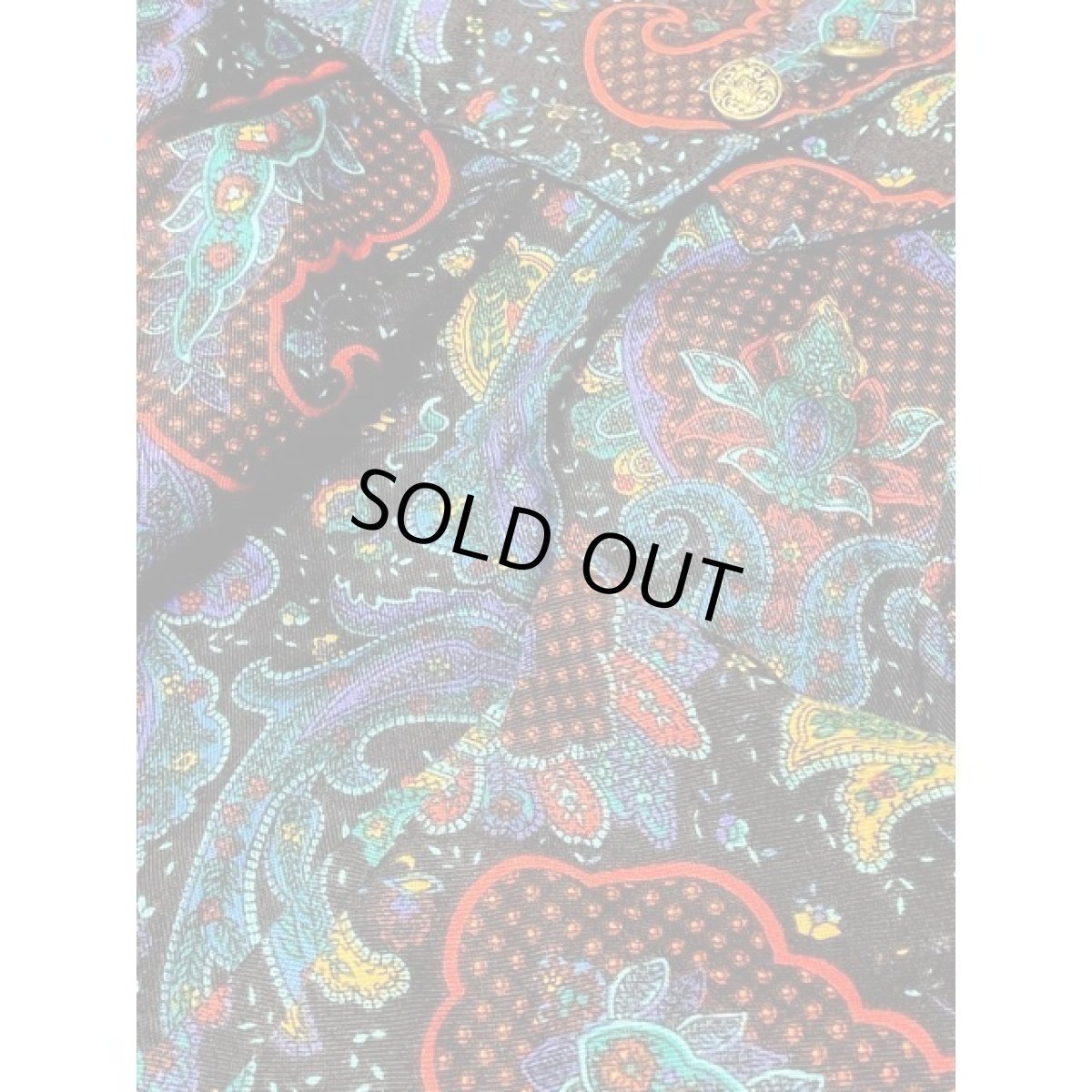 画像8: ペイズリーモチーフ サイケ ウエストゴム レトロ アメリカ古着 ヴィンテージスカート (8)