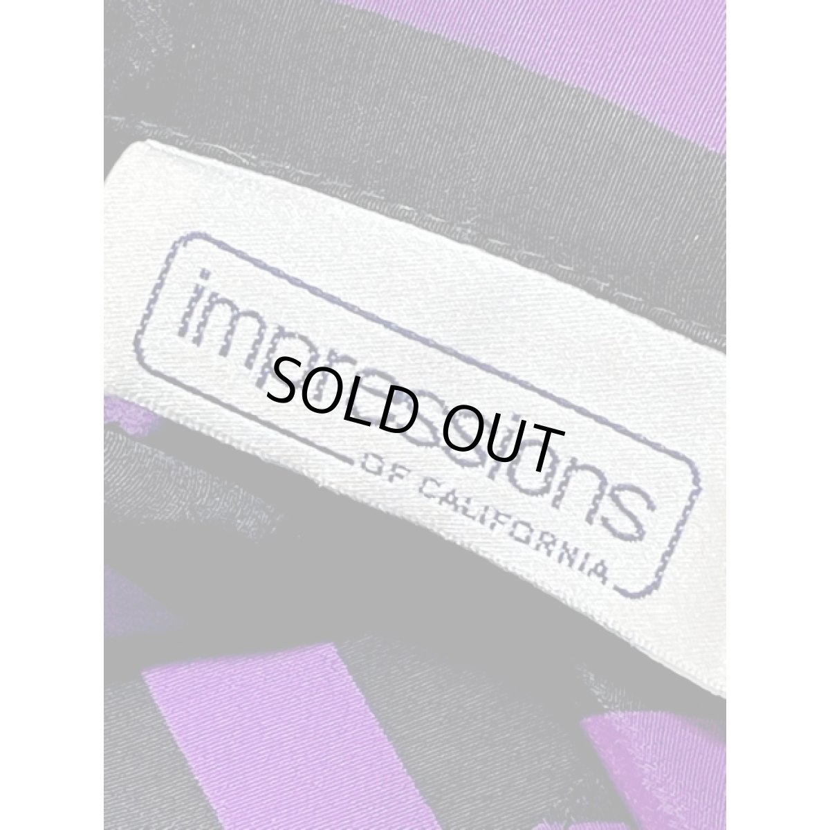 画像10: ストライプ 大きめ オーバーサイズコーデにも ブラック パープル レトロ アメリカ古着 長袖 シャツ ヴィンテージブラウス (10)