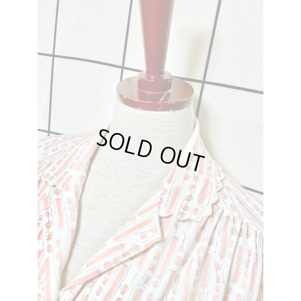 画像4: アート柄 半袖 アメリカ古着 シャツ ヴィンテージブラウス (4)