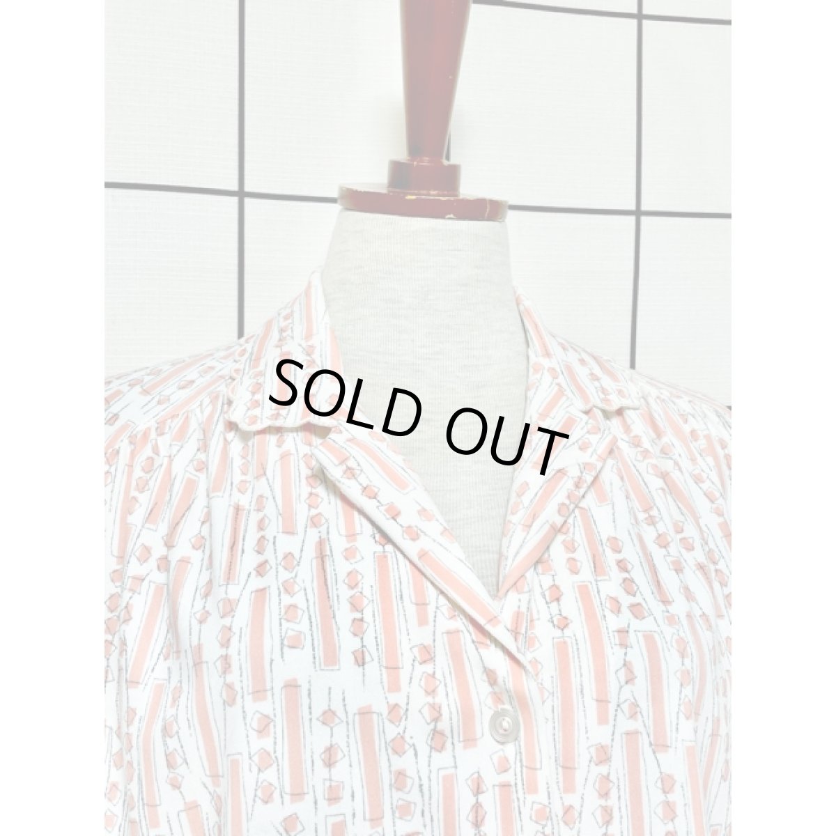 画像5: アート柄 半袖 アメリカ古着 シャツ ヴィンテージブラウス (5)