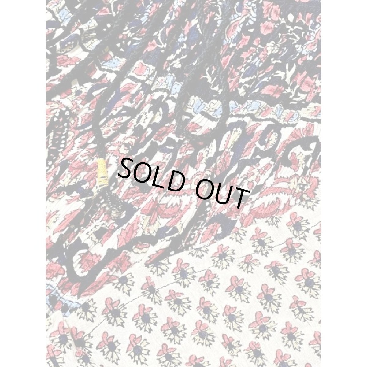 画像7: India古着 エスニック レーヨン レトロ  ヴィンテージ ロングスカート (7)