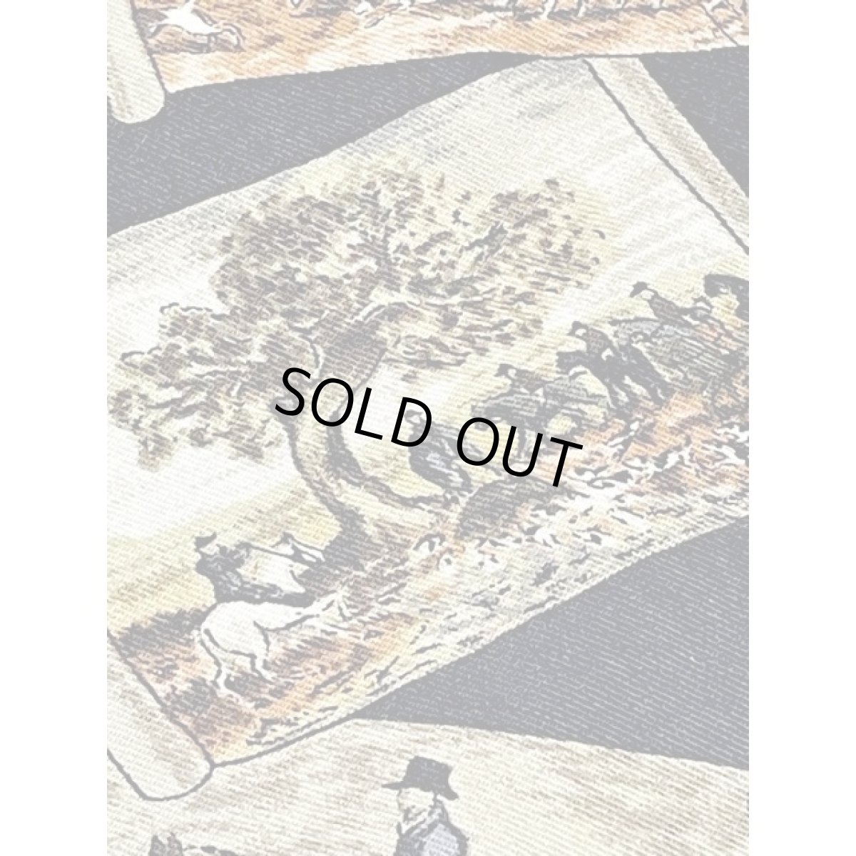 画像10: 馬柄 風景柄 レトロ アメリカ古着 長袖 シャツ ヴィンテージブラウス (10)