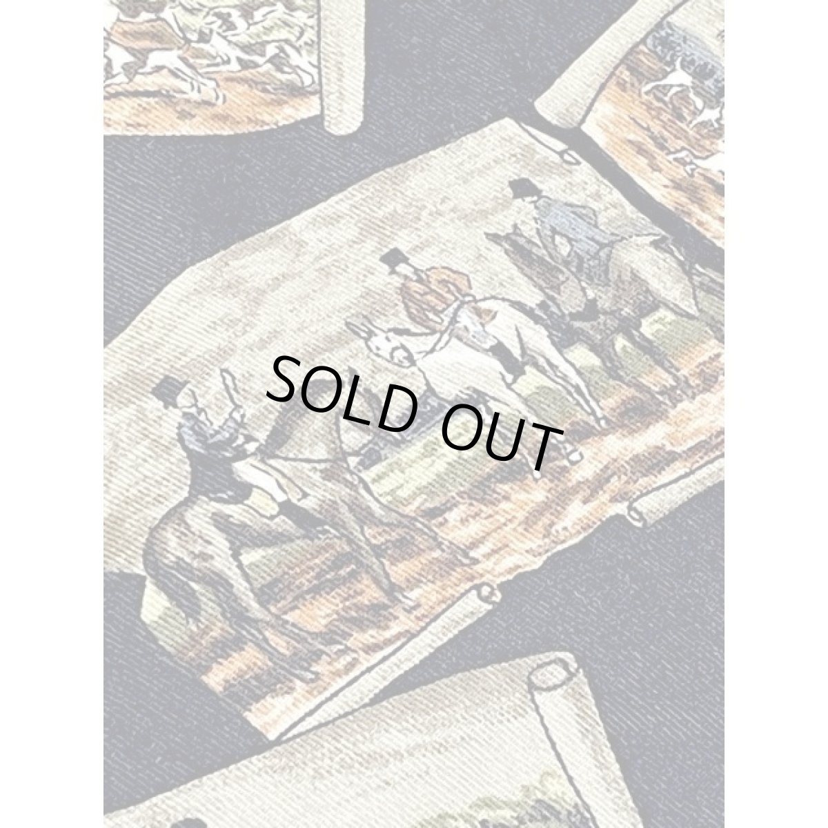 画像9: 馬柄 風景柄 レトロ アメリカ古着 長袖 シャツ ヴィンテージブラウス (9)