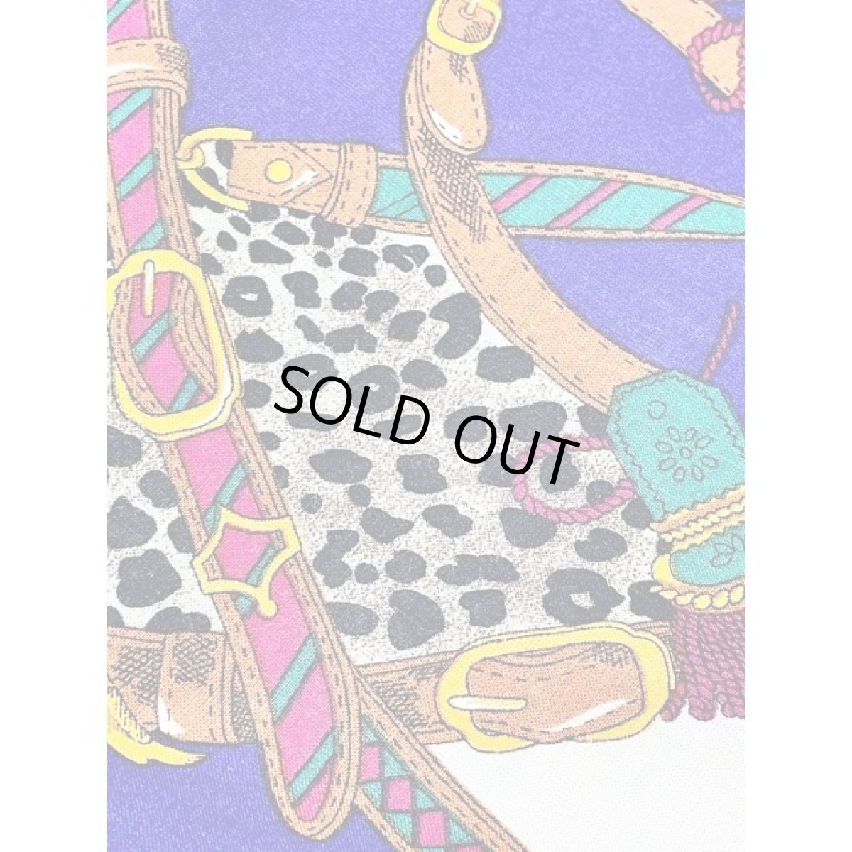 画像11: スカーフ柄 カラフル ジップアップ アメリカ古着 ジャンパー ヴィンテージブルゾンジャケット (11)