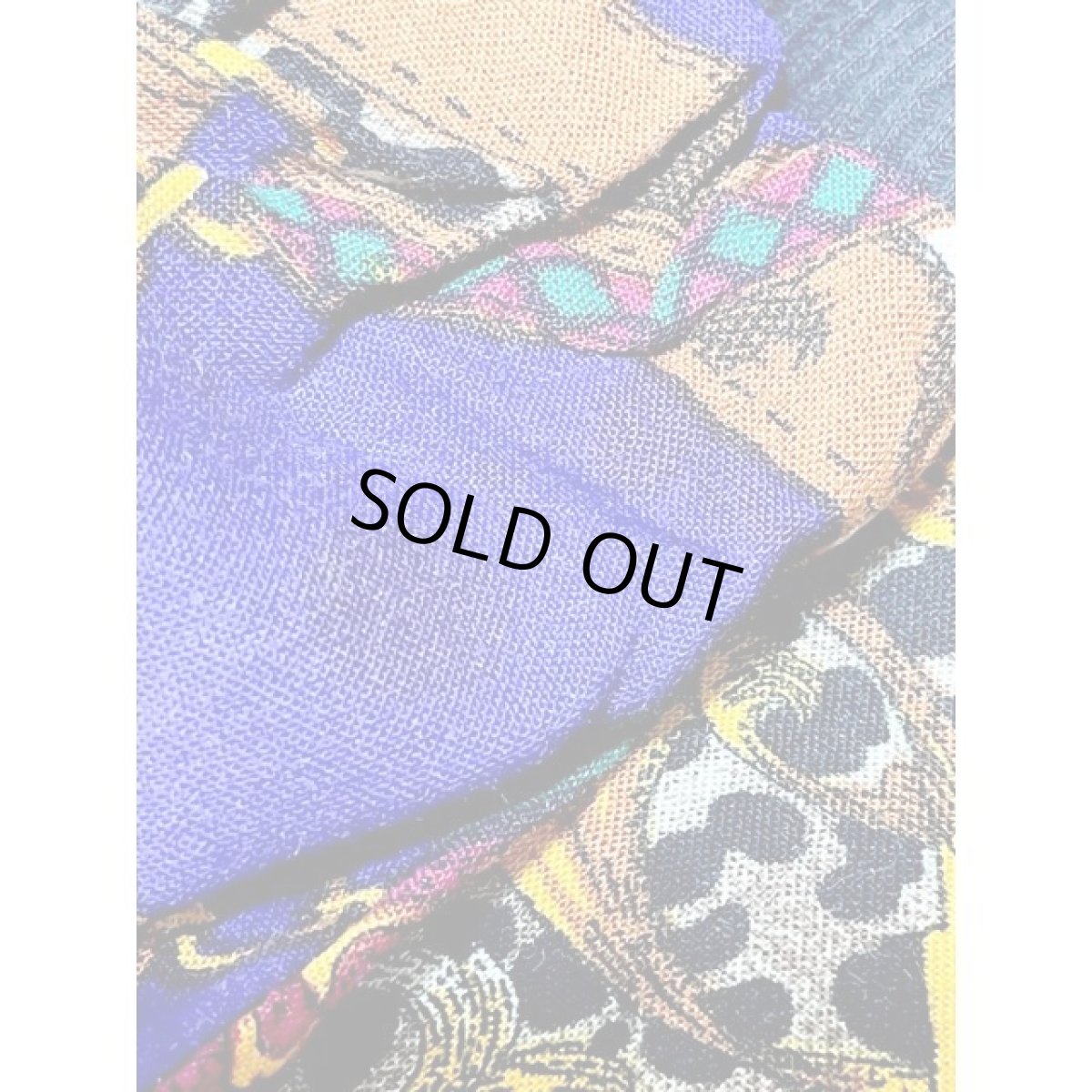 画像15: スカーフ柄 カラフル ジップアップ アメリカ古着 ジャンパー ヴィンテージブルゾンジャケット (15)