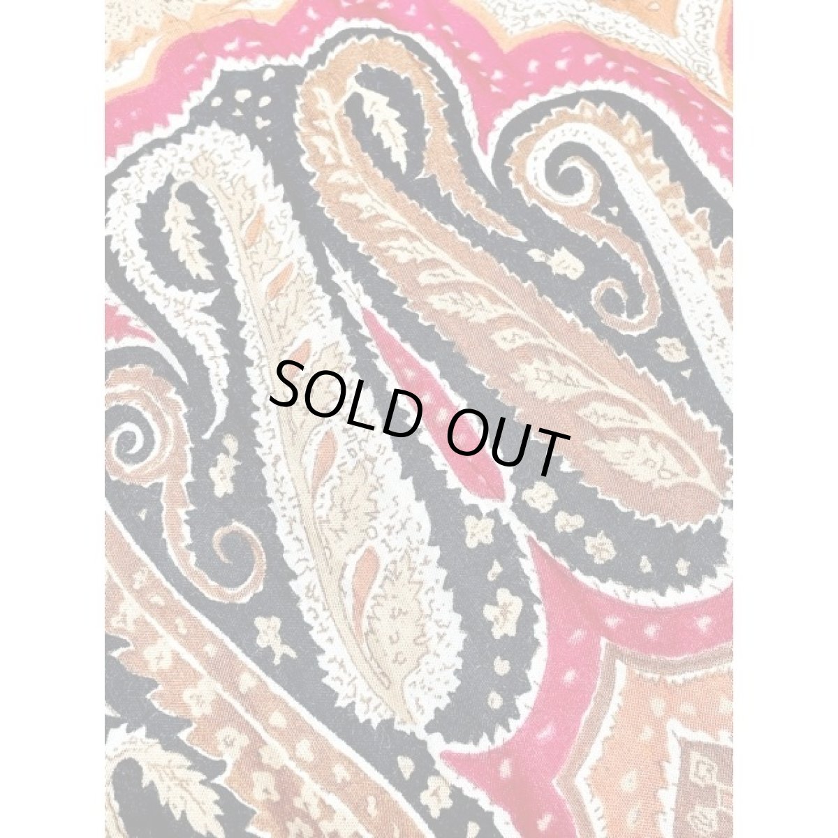 画像8: ペイズリー エスニック調 ウエストゴム レトロ Mexico 古着 ヴィンテージロングスカート (8)