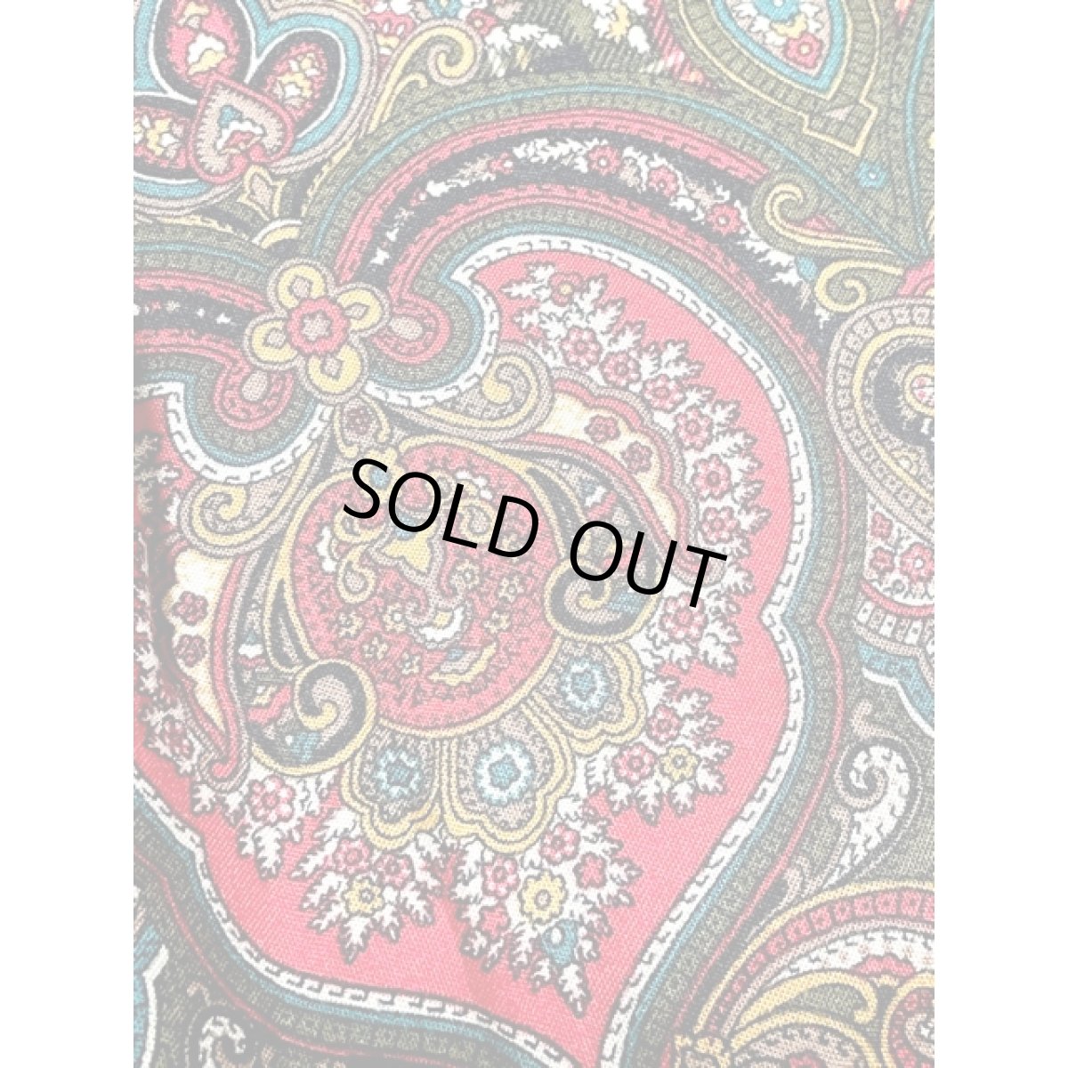 画像10: ショート丈 チェック オリエンタル レッド アメリカ古着 シャツ ヴィンテージブラウス (10)