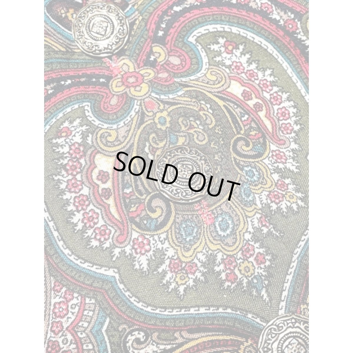 画像11: ショート丈 チェック オリエンタル レッド アメリカ古着 シャツ ヴィンテージブラウス (11)