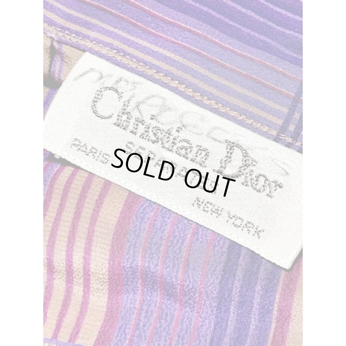 画像9: チェック パープル レトロ アメリカ古着 スカート (9)