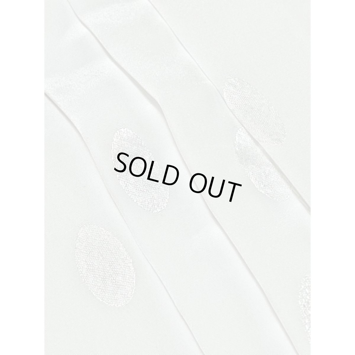 画像13: カナダ製 CANADA 楕円ドット織り ホワイト タック レトロ アメリカ古着 長袖 シャツ ヴィンテージブラウス (13)