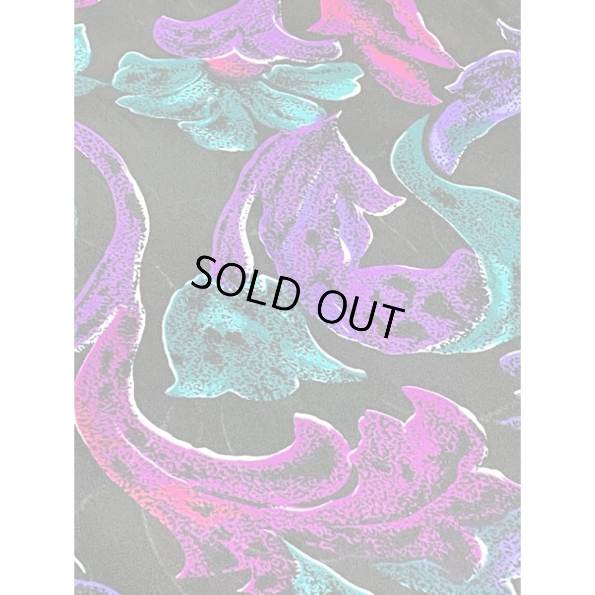 画像11: UNIONMADE 花柄 アート調 ウエストゴム 長袖 レトロ アメリカ古着 ヴィンテージワンピース (11)