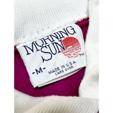 画像14: ハート 花柄 襟付き Ｍorningsun レトロ アメリカ古着 ヴィンテージスウェット (14)