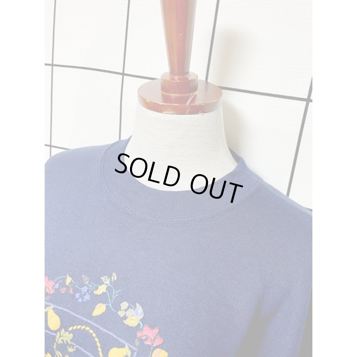 画像4: パンプキン ネイビー レトロ アメリカ古着 ヴィンテージスウェット (4)