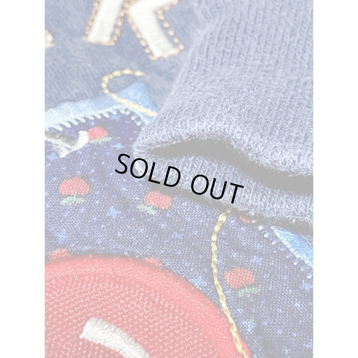 画像12: アップル 英字 刺繍 ネイビー レトロ Mexico 古着 ヴィンテージスウェット (12)