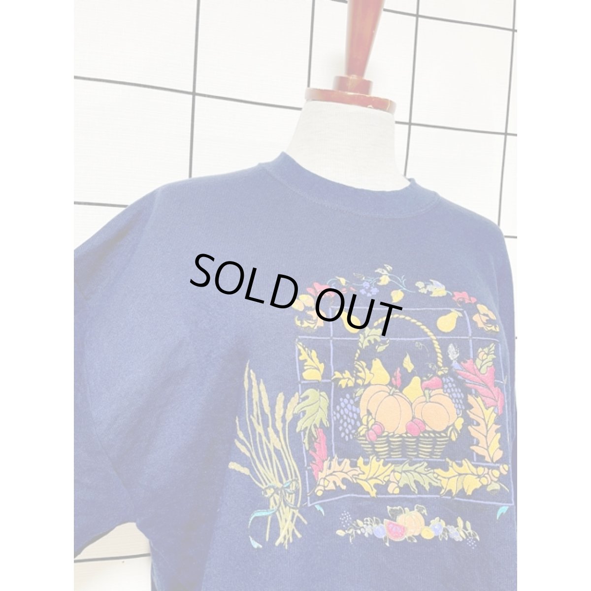 画像6: パンプキン ネイビー レトロ アメリカ古着 ヴィンテージスウェット (6)