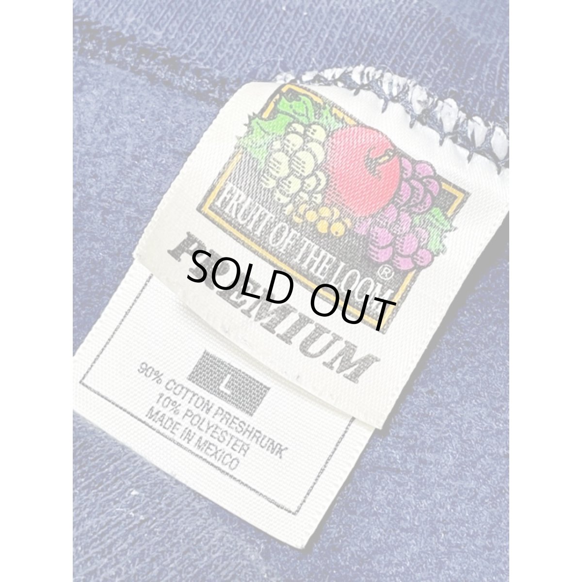 画像13: アップル 英字 刺繍 ネイビー レトロ Mexico 古着 ヴィンテージスウェット (13)