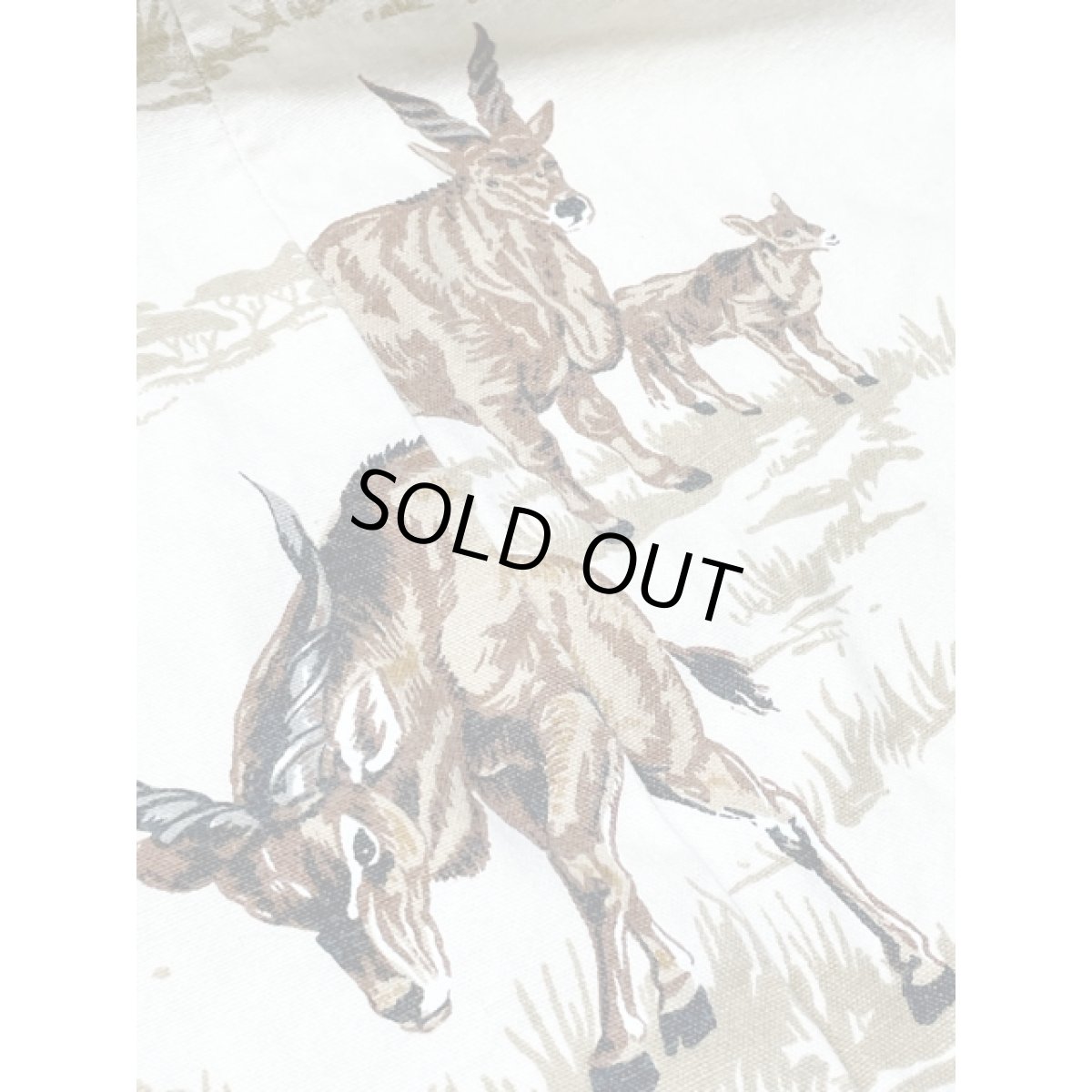 画像11: ライオン キリン ゾウ  アニマル柄 レトロ アメリカ古着 ヴィンテージロングスカート (11)