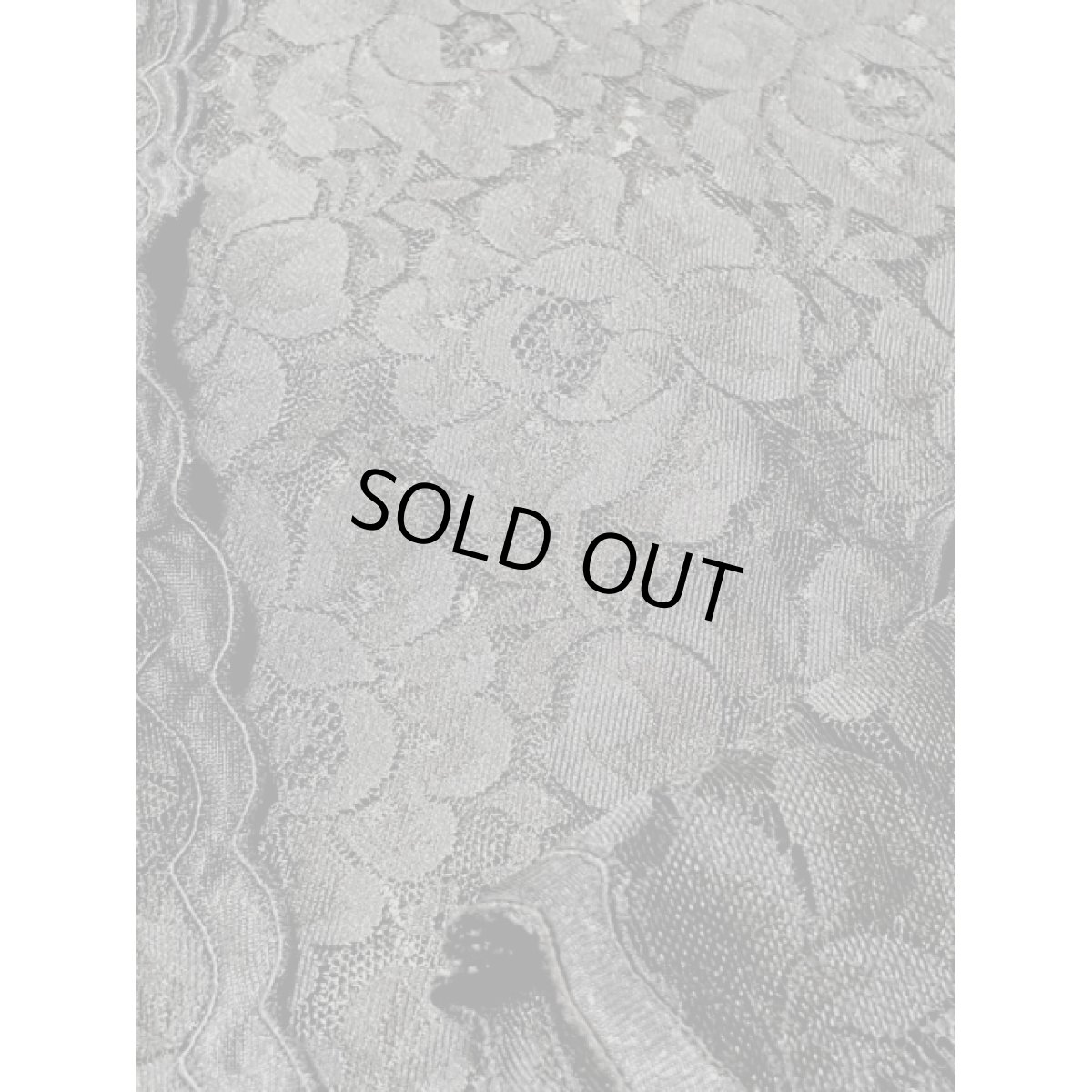 画像8: フラワーレース ブラック 羽織ってお洒落に決まる レトロ古着 ヴィンテージレーストップス (8)