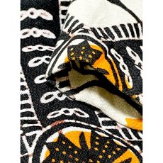 画像11: アフリカンバティック Africanbatik 鳥柄 ウエストゴム レトロ アメリカ古着 ヴィンテージロングスカート (11)