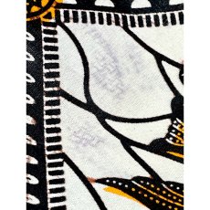 画像13: アフリカンバティック Africanbatik 鳥柄 ウエストゴム レトロ アメリカ古着 ヴィンテージロングスカート (13)