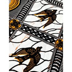 画像10: アフリカンバティック Africanbatik 鳥柄 ウエストゴム レトロ アメリカ古着 ヴィンテージロングスカート (10)