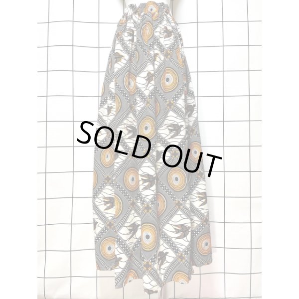 USA VINTAGE アメリカ古着アフリカンバティック柄コットンロングスカート USA VINTAGE Advance Apparel AFRICAN BATTIC PATTERNED DESIGN