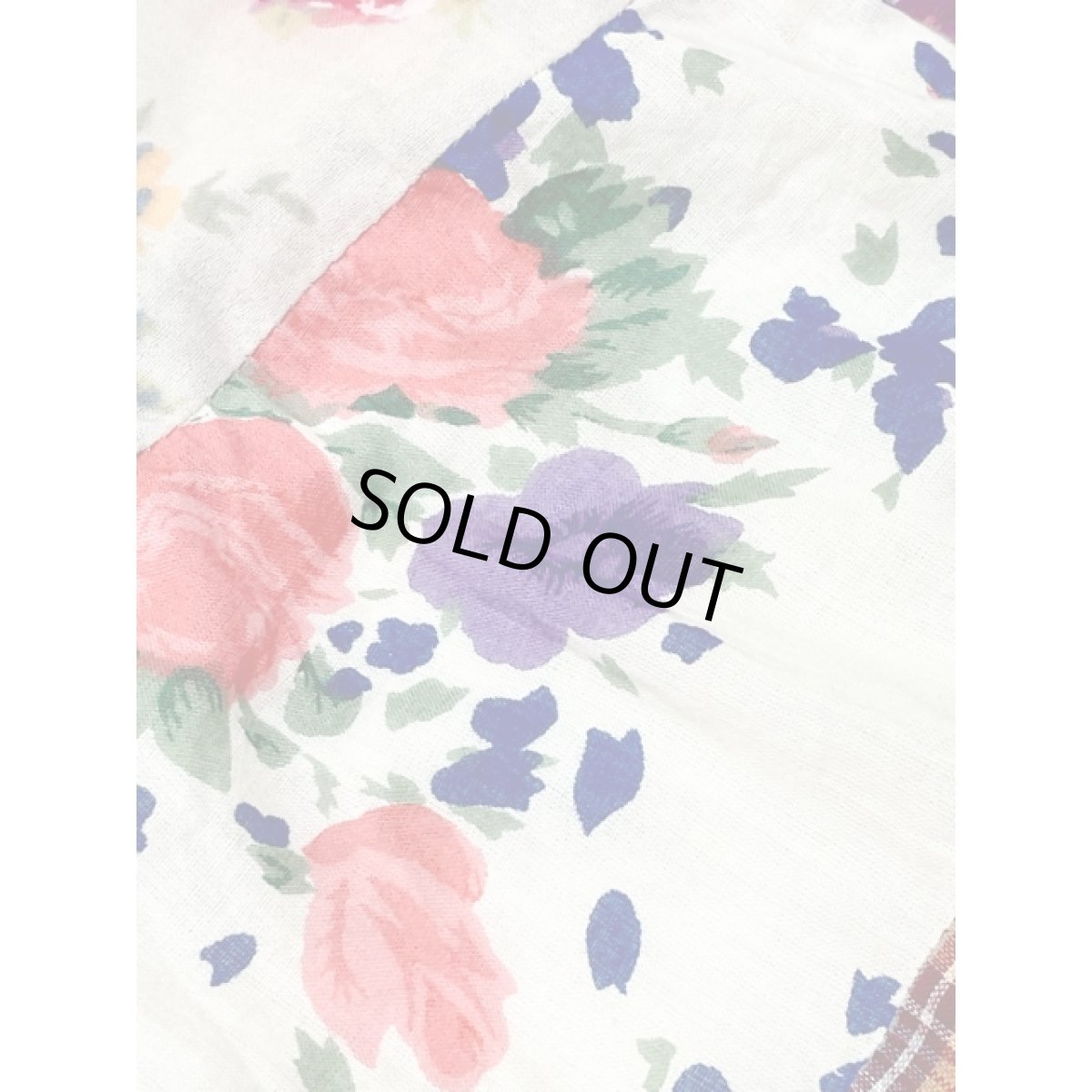 画像10: パッチワーク切り替え チェック 花柄 ペイズリー ウエストゴム レトロ アメリカ古着 ヴィンテージ スカート (10)