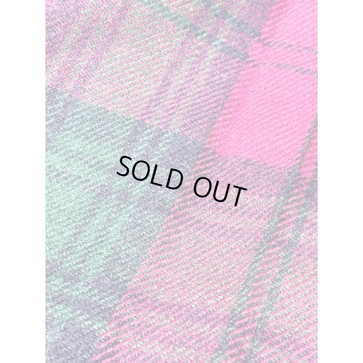 画像7: チェック柄 ウール混紡 レトロ アメリカ古着 ヴィンテージスカート (7)