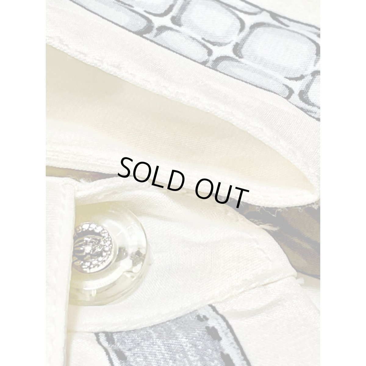 画像11: スカーフ柄 シャツ アメリカ古着 レトロ ヴィンテージブラウス (11)