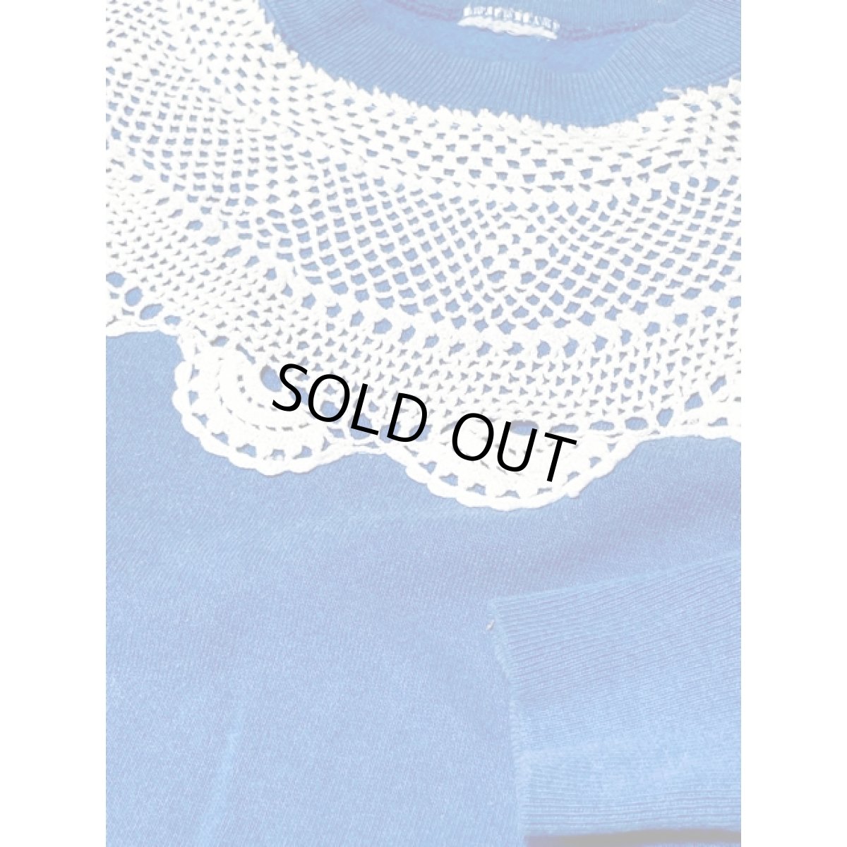 画像8: レース ブルー レトロ アメリカ古着 ヴィンテージスウェット (8)