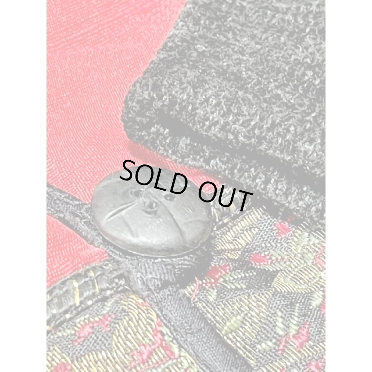 画像11: ベロア 織り模様 刺繍入りテープ レトロ アメリカ古着 ヴィンテージジャケット (11)