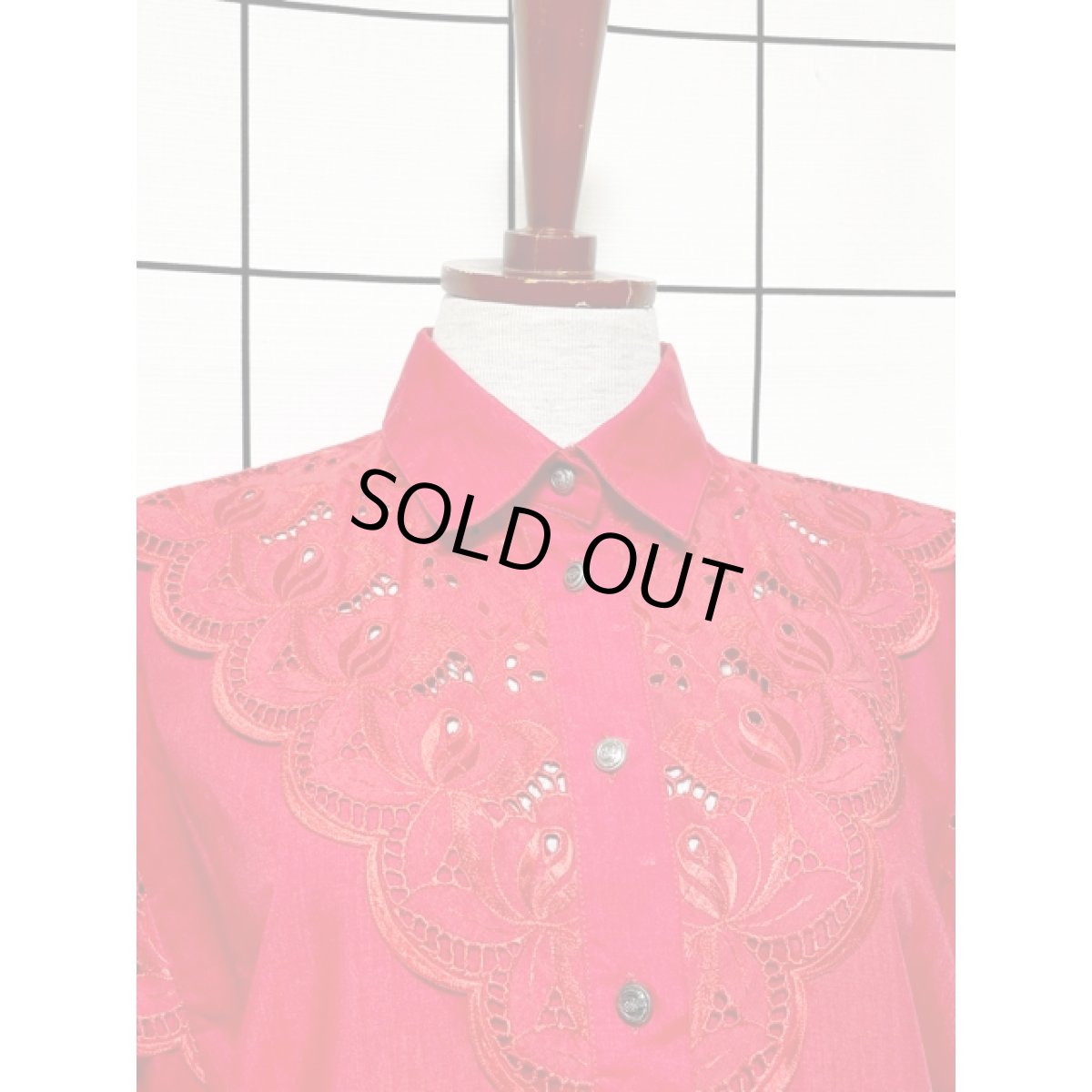 画像5: レース レッド 赤 ディアンドル チロルブラウス ドイツ民族衣装 舞台 演奏会 フォークダンス オクトーバーフェスト (5)